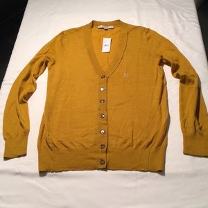 Ann Taylor LOFT Small Mustard Cardigan